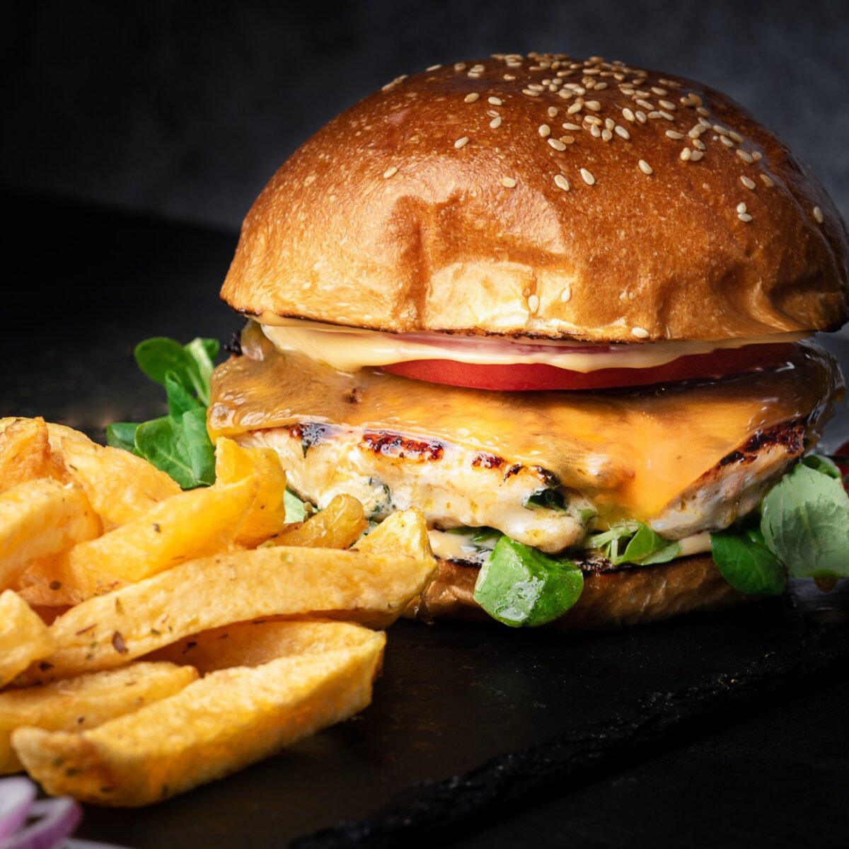 Fish burger Meniu George's Fisheries