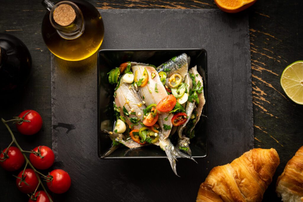 Sardinella festivă Meniu George's Fisheries