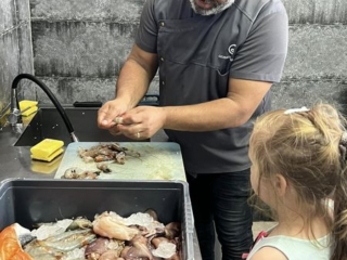 alina dinca our chef and a curious kid