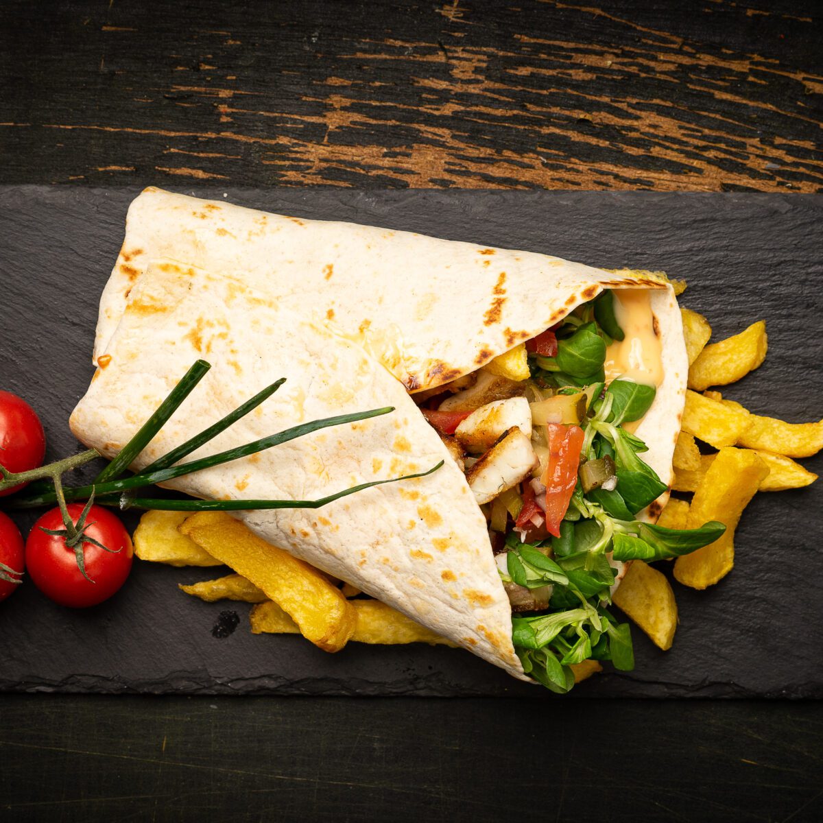 Shaorma cu pește Meniu George's Fisheries