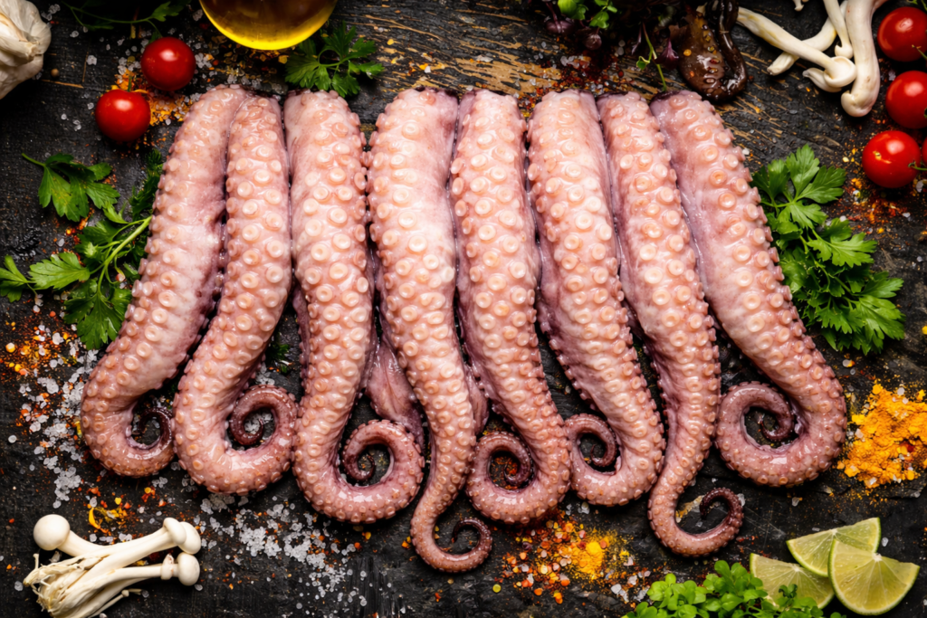 Caracatiță fiartă a la George